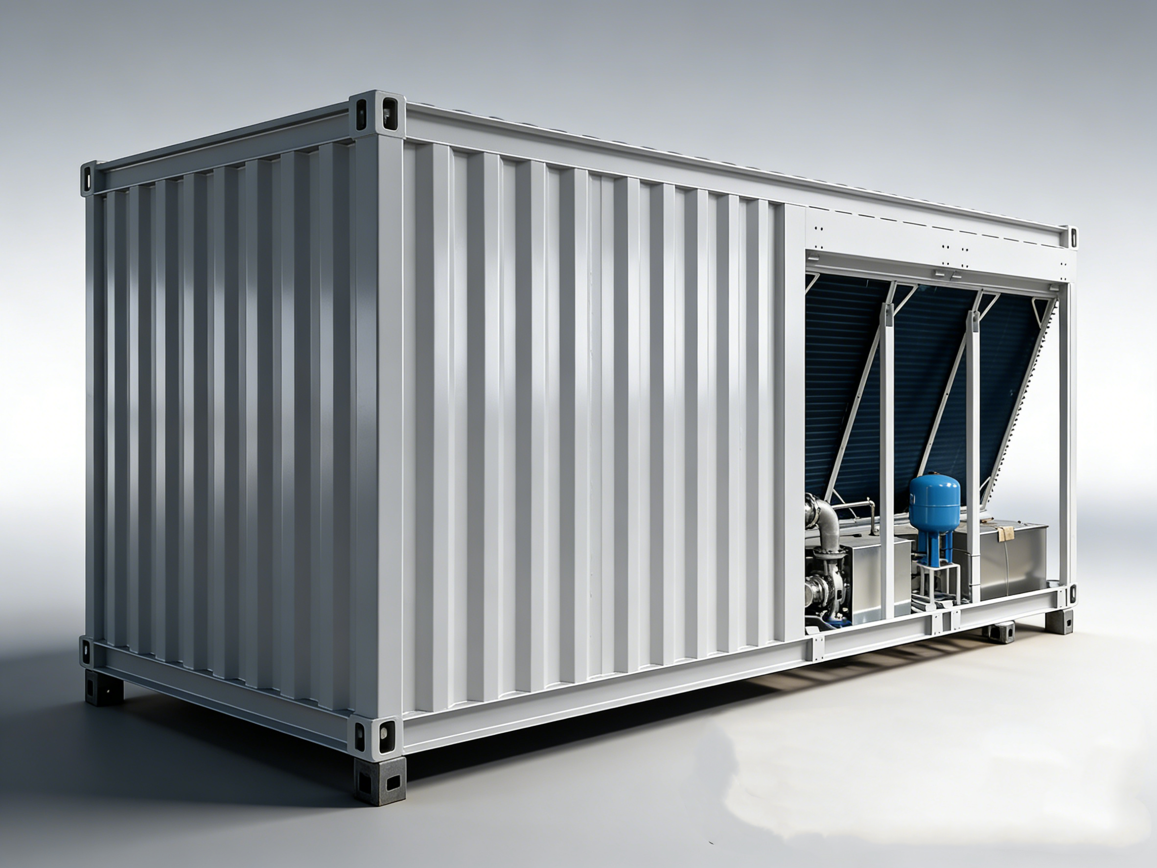 112 Slots 650KW Hyd Cooling Mining Container for Antminer