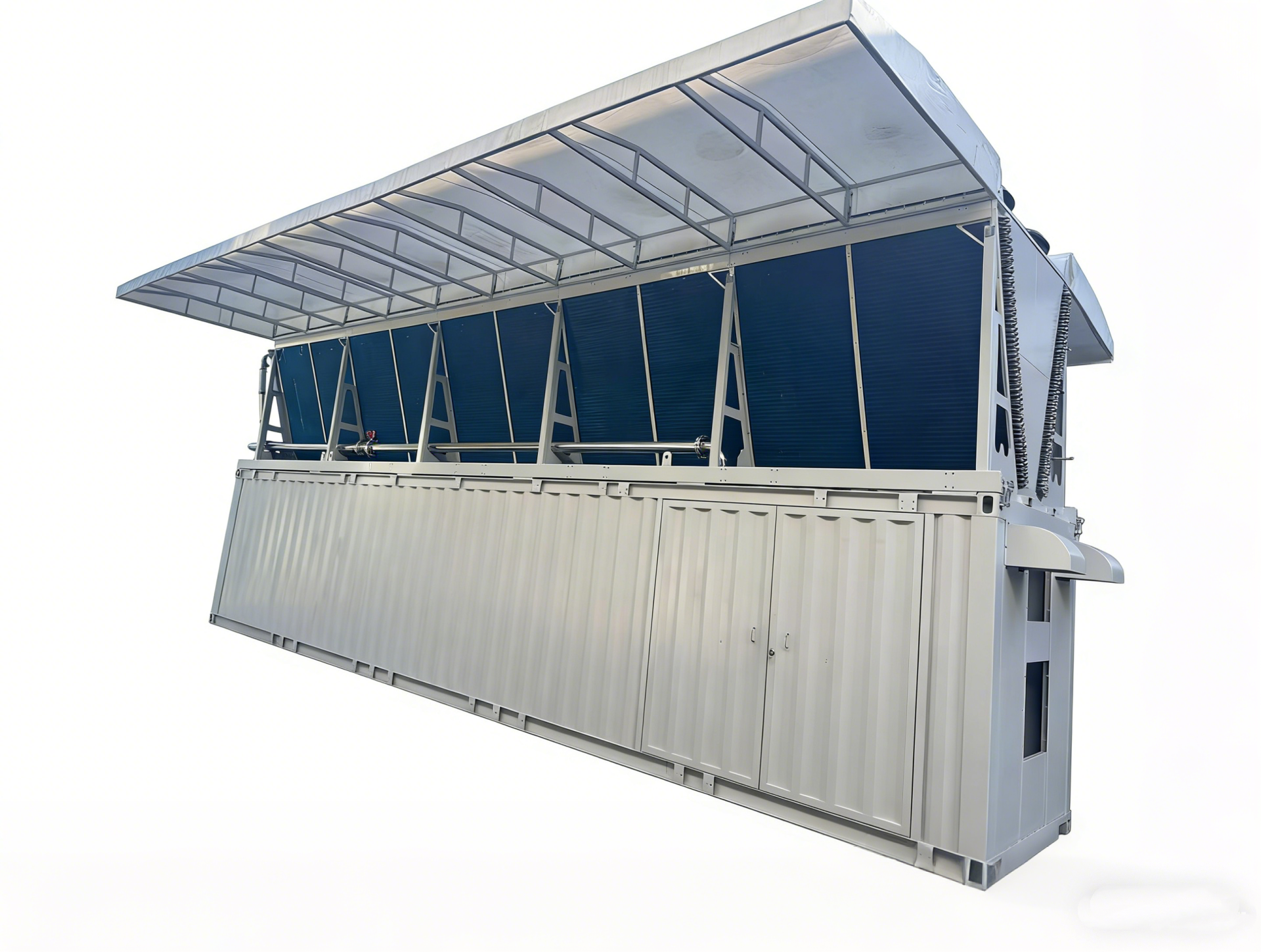 420 Slots 40-Foot 2.5MW Hyd Cooling Mining Container Cabinet For Bitmain Antminer